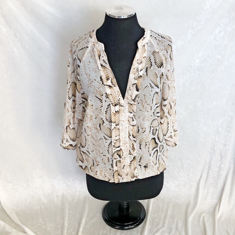 a.n.a. snakeskin top